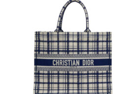 ディオール バッグ ブックトート ラージサイズ M1286ZRFZ_V928 アイボリー/ネイビー系