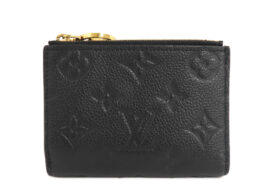 ルイヴィトン ポルトフォイユ リサ M83365 モノグラム アンプラント ブラック GD金具