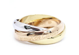 カルティエ CARTIER トリニティ 3カラー リング 750YG WG PG K18