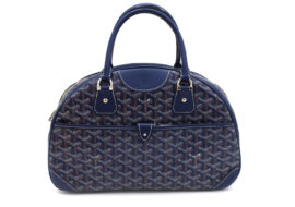 ゴヤール サンジャンヌ MM ハンドバッグ ボストンバッグ ブルー PVC メンズ レディース