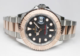 ロレックス ヨットマスター 40 126621 ランダム ブラック SS RG 自動巻き メンズ 保証書付き