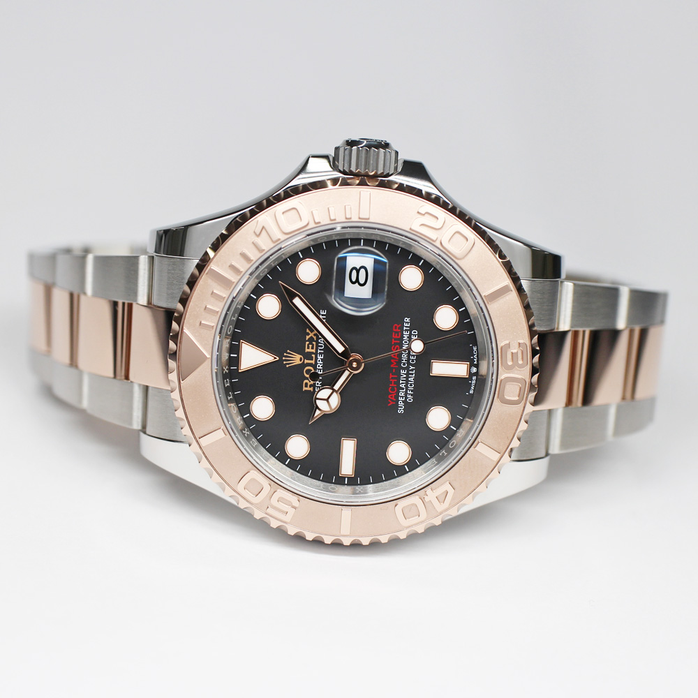 ロレックス ヨットマスター 40 126621 ランダム ブラック SS RG 自動巻き メンズ 保証書付き
