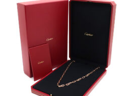 カルティエ サントス ドゥ カルティエ ロングネックレス B7225011 ピンクゴールド メンズ