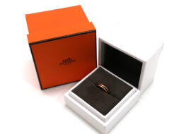 エルメス リング アリアンヌ #49 Au750 K18ピンクゴールド ジュエリー レディース