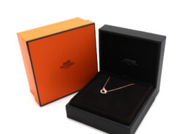 エルメス フィネス ペンダント 750PG ダイヤモンド H219315B ピンクゴールド ネックレス K18 ジュエリー レディース