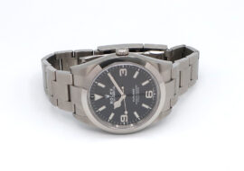 ロレックス エクスプローラーⅠ 腕時計 214270 2011年 ランダム SS ブラック文字盤 メンズ 腕時計