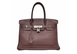 エルメス バーキン30 トゴ ブラウン □H刻印 シルバー金具