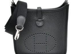 エルメス エブリンPM ブラック SV金具 K刻印