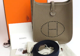 エルメス エブリンTPM 16 エトゥープ トリヨンクレマンス シルバー金具 インディゴ K刻印 2025年製造