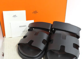 エルメス シプレ フラットサンダル ブラック H222100Z 02345 34.5 レディース