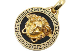 ジャンニ ヴェルサーチェ GIANNI VERSACE ペンダント トップ メデューサ 750YG