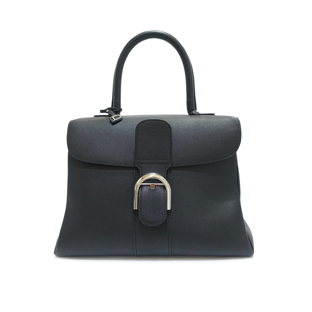 デルヴォー DELVAUX ブリヨンMM ハンドバッグ 2WAY ロデオ グレイン カーフ ブラック AA0405AAU099ZPA