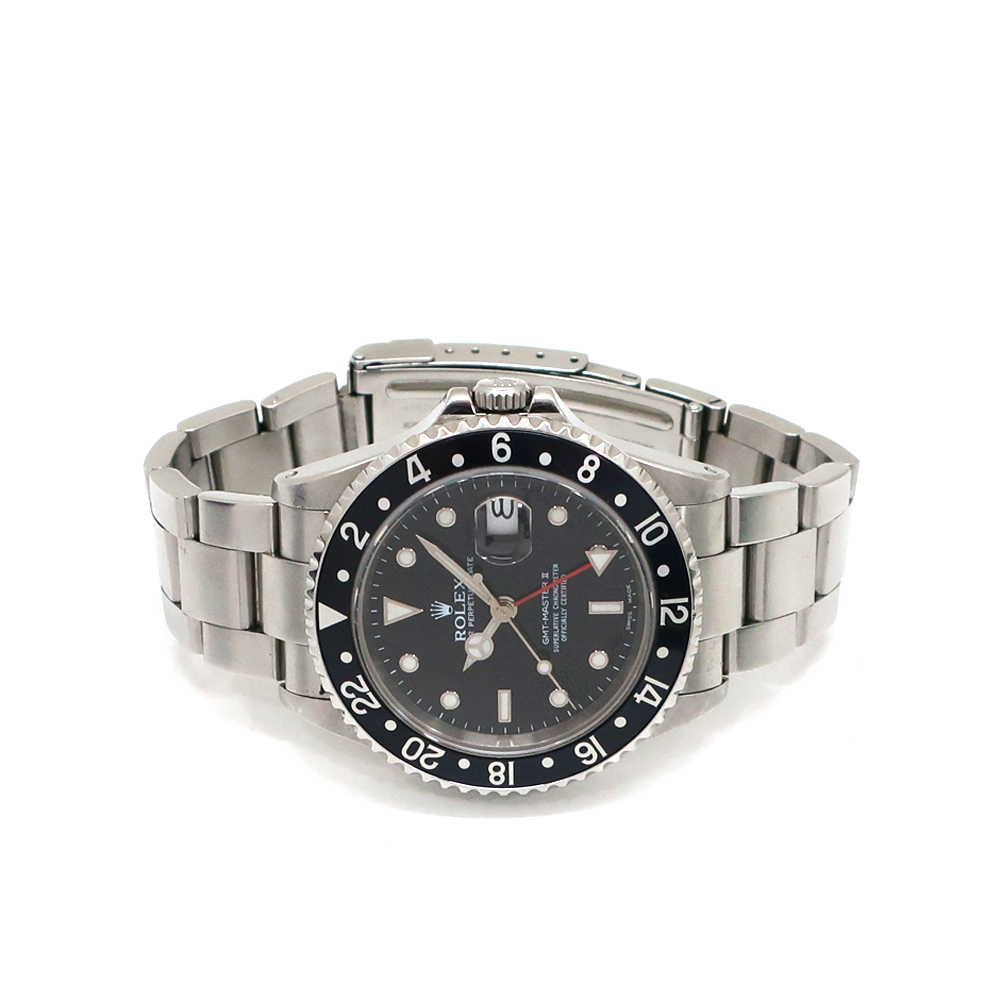 ロレックス GMTマスターⅡ 16710 ブラック K番 ステンレス 自動巻き 腕時計 メンズ